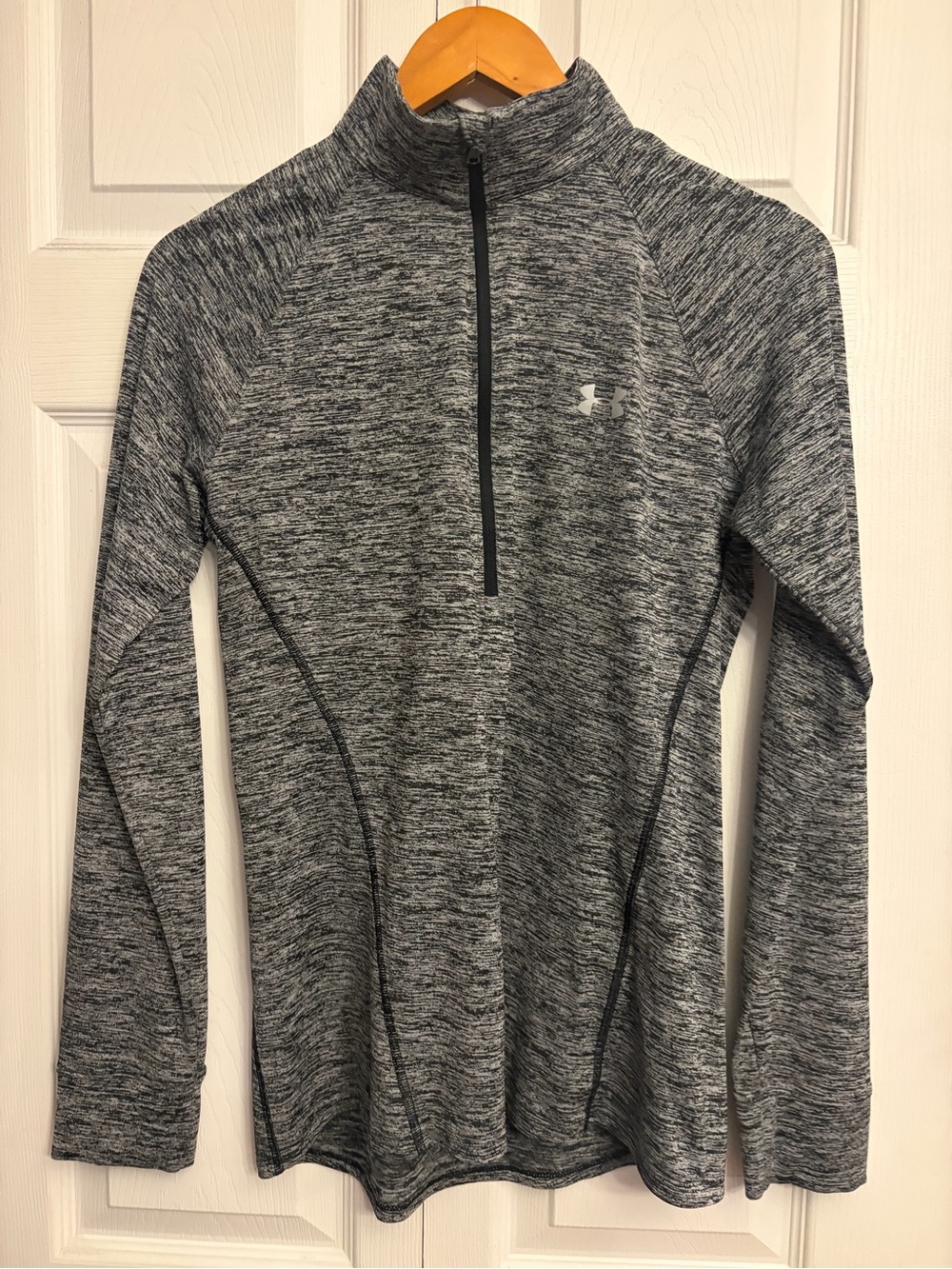 Under Armour Men’s Black & Gray Heather Quarter-Zip Pullover